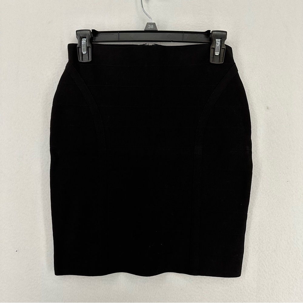 Guess Bandage Pencil Skirt Mini L Black